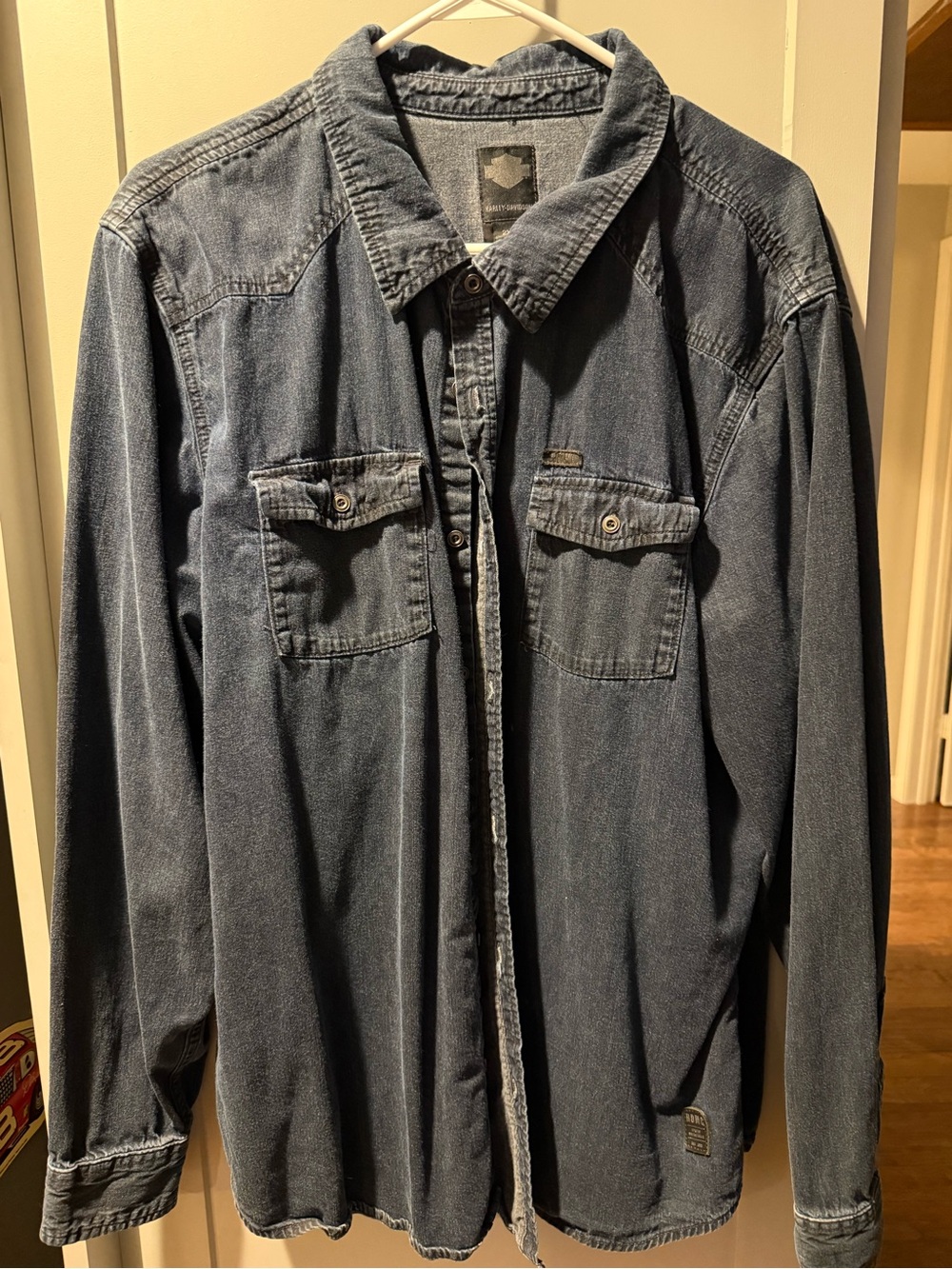 Harley-Davidson Dark Blue Denim Shirt Jacket